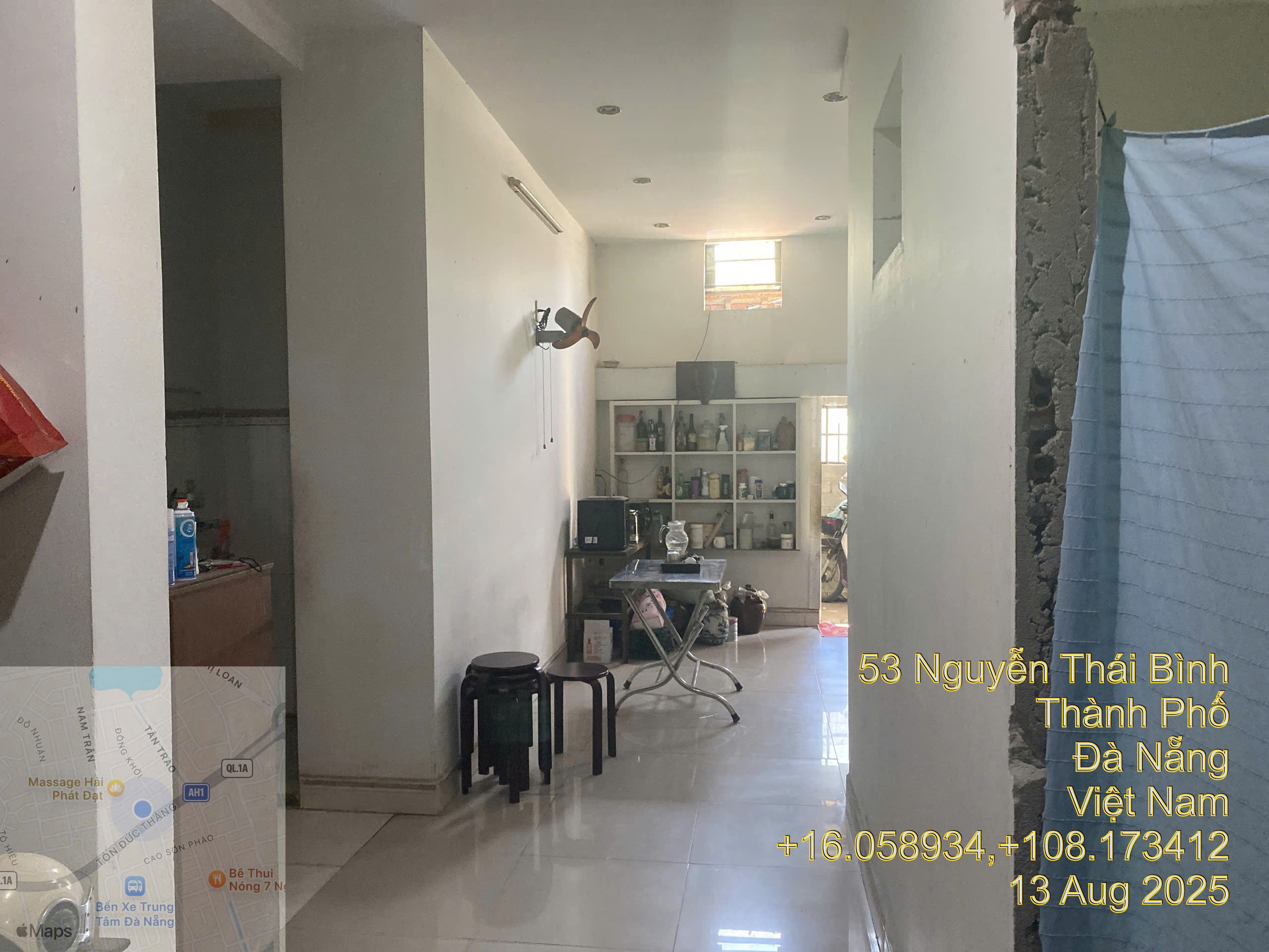 Khu vực bên trong nhà hiện trạng